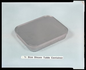 Food packaging div., 1/2 size steam table container