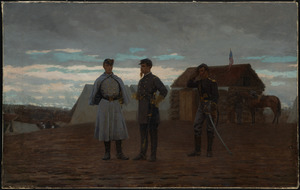 Captain W.F. Bartlett and Lieutenant-Colonel F.W. Palfrey at Camp Benton, MD, Nov. 1861