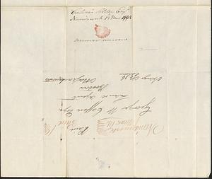 Calvin Selden to George Coffin, 13 March 1835