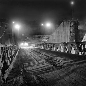 Hurricane Barrier construction, New Bedford