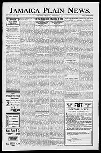 Jamaica Plain News, November 23, 1912