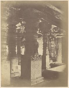 Pillars in a Jain temple [i.e. Saavira Kambada Basadi] at Moodbidry, South Canara District