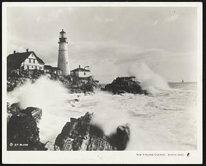 Headlight at Portland, Maine.