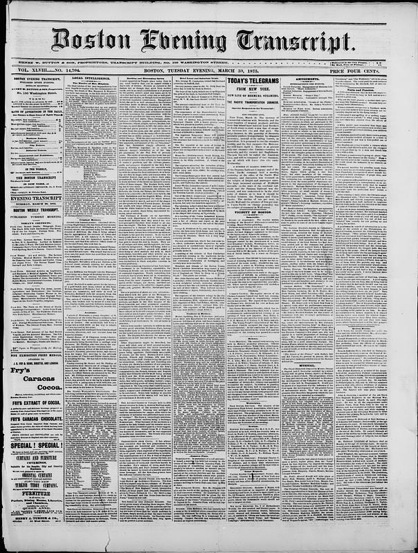 Boston Evening Transcript - Digital Commonwealth