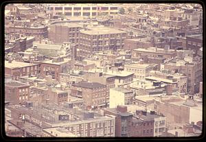 Hanover & Salem Street area from the Custom House Tower Boston