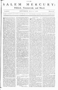 The Salem Mercury: Political, Commercial, and Moral
