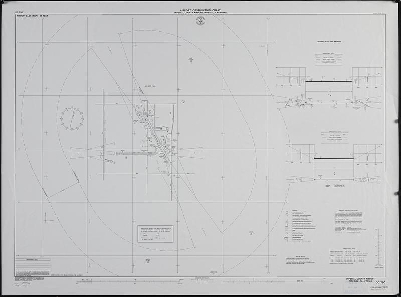 Airport obstruction chart, OC 790, Imperial County Airport, Imperial, California