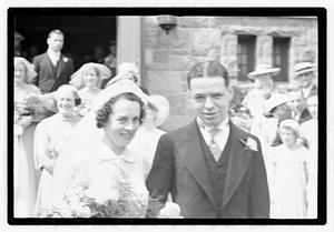 Wedding, daughter of Mrs. Richard Howard taken at Presentation Church Oak Sq. Brighton
