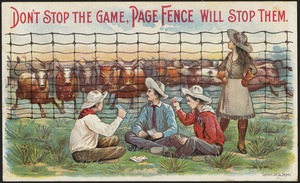 Don't stop the game. Page fence will stop them.