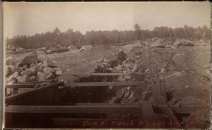 Sudbury Department, Hopkinton Dam, trench, northerly side hill, Ashland, Mass., 1891