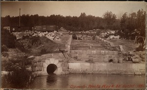 Sudbury Department, Hopkinton Dam, wasteway and 48-inch outlet, Ashland, Mass., 1892