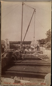 Sudbury Department, Hopkinton Dam, wasteway and overfall, Ashland, Mass., 1892
