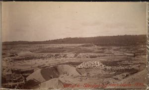 Sudbury Department, Hopkinton Reservoir, stripping near dam, Ashland; Hopkinton, Mass., 1893