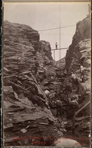 Sudbury Department, Sudbury Dam, trench for concrete core wall, looking north, Southborough, Mass., 1894