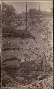 Sudbury Department, Sudbury Dam, trench for overfall, Southborough, Mass., 1894
