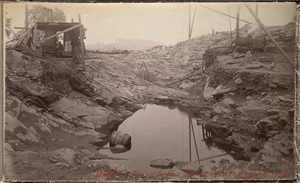 Sudbury Department, Sudbury Dam, trench for 48-inch outlet pipes, Southborough, Mass., 1894