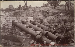Sudbury Department, Sudbury Dam, 48-inch outlet pipes, Southborough, Mass., 1894