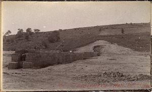Sudbury Department, Sudbury Dam, concrete core wall, southerly end, Southborough, Mass., 1895