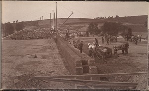 Sudbury Department, Sudbury Dam, concrete core wall, northerly end, Southborough, Mass., May 1896