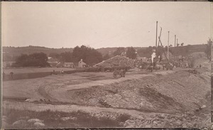 Sudbury Department, Sudbury Dam, embankments and riprap at northerly end, looking south, Southborough, Mass., May 1896