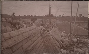 Sudbury Department, Sudbury Dam, lower side of overfall, Southborough, Mass., May 1896