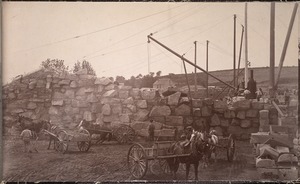 Sudbury Department, Sudbury Dam, back of northeasterly wing wall, Southborough, Mass., 1896