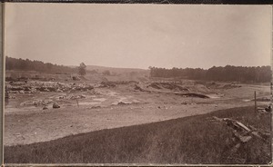 Sudbury Department, Sudbury Reservoir, Section B, showing Cemetery Road and Arch, Southborough, Mass., Aug. 1896