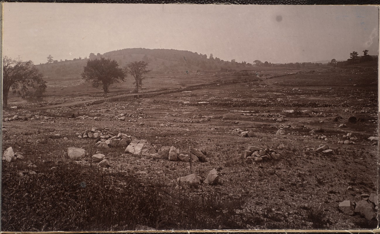 Sudbury Department, Sudbury Reservoir, Section E, taken from Ball's house, looking across the Reservoir, Southborough, Mass., Aug. 1896