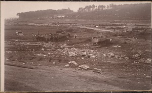 Sudbury Department, Sudbury Reservoir, Section I, looking east, stripping into cars, Southborough, Mass., Aug. 1896