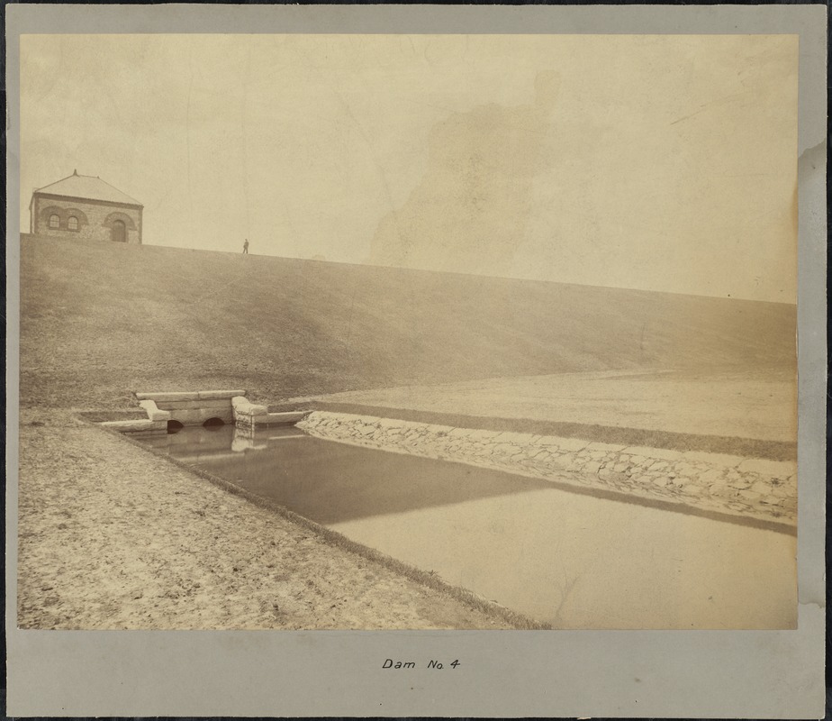 Sudbury Department, Ashland Dam, Gatehouse and Outlet Channel, Ashland, Mass., 1893
