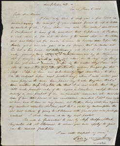 Letter from Thatcher Magowan, Esq. to Capt. D.L. Winsor, received at St. Petersburg