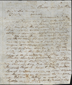 Letter from Magowan to Winsor re freight from Liverpool to U.S.