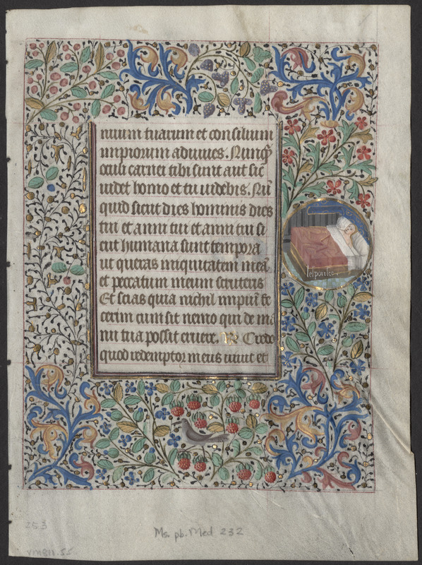 Single leaf from a 15th-century book of hours