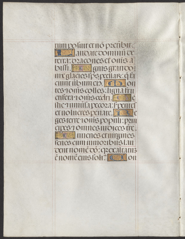 Bifolium from a 15th-century book of hours