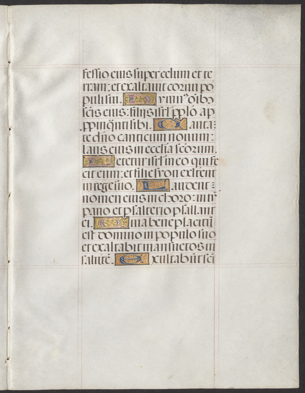 Bifolium from a 15th-century book of hours