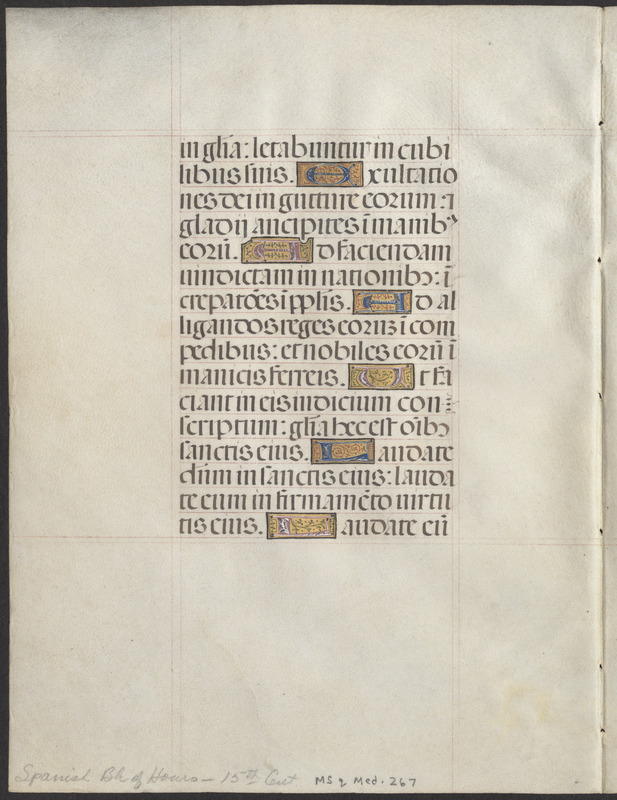 Bifolium from a 15th-century book of hours