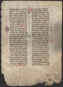 Single leaf from a 15th-century breviary