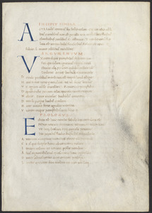Leaf from the Comedies of Terence in the hand of Giuliano d'Antonio da Prata