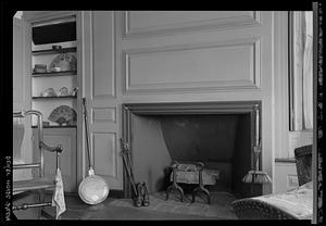 Derby House, Salem: interior, fireplace