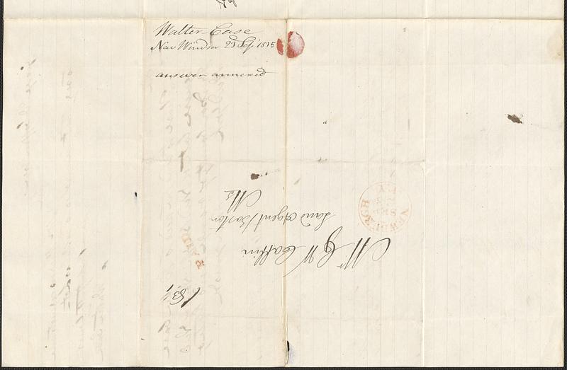 Walter Case to George Coffin, 23 September 1835 - Digital Commonwealth