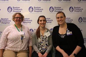 Sara M. Pateras and Katherine Engel at the Boston Children's Hospital Photo Sharing Event