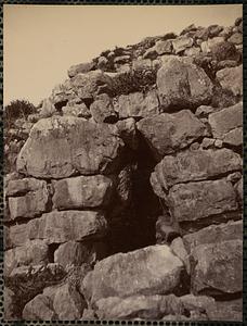 Doorway to castle stairs W. side, Tiryns, Greece