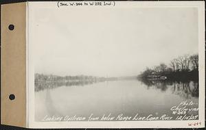 Looking upstream from below range line, Connecticut River, South Holyoke, Mass., Dec. 15, 1928