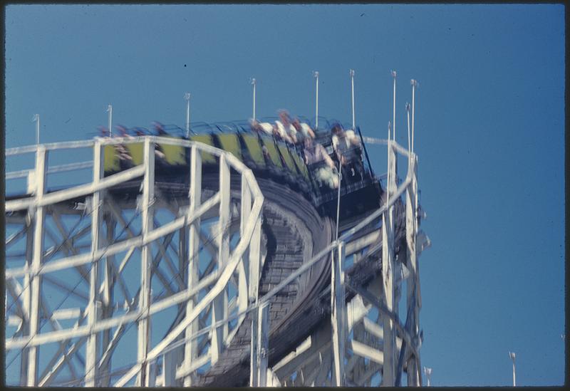 Cyclone Roller Coaster Revere Beach Massachusetts Digital Commonwealth 0403