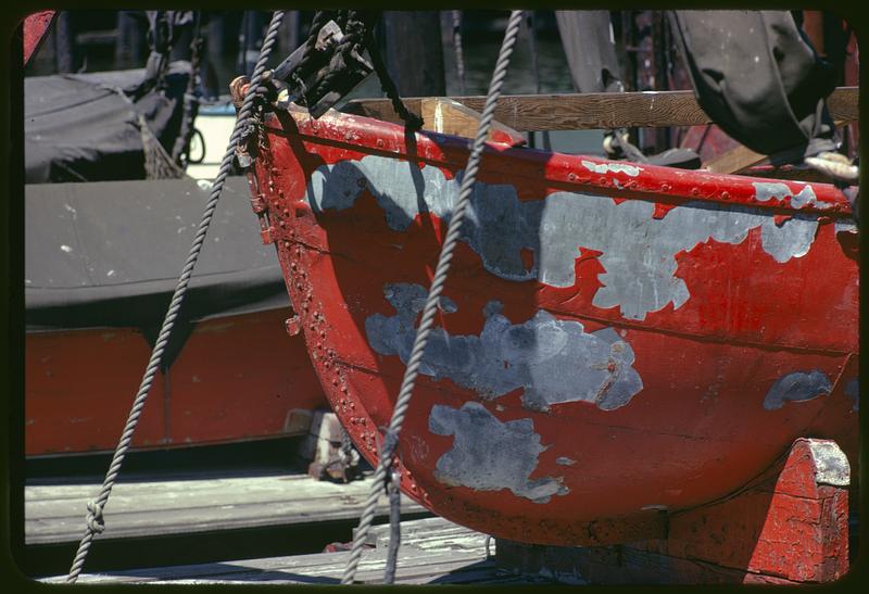 Boat in dry dock