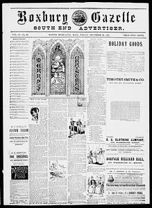 Roxbury Gazette and South End Advertiser, December 25, 1891
