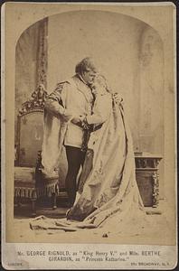 Mr. George Rignold, as "King Henry V," and Mlle. Berthe Girardin, as "Princess Katharine"