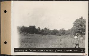 Contract No. 21, Portion of Ware-Belchertown Highway, Ware and Belchertown, land of Anthony and Bertha Turek (Quabbin Road cutoff), Plan No. S-5 Ware, Mass., Jul. 23, 1931