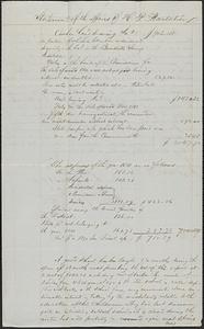 Herring Pond - Report Concerning Treasury and Affairs, January 1, 1842