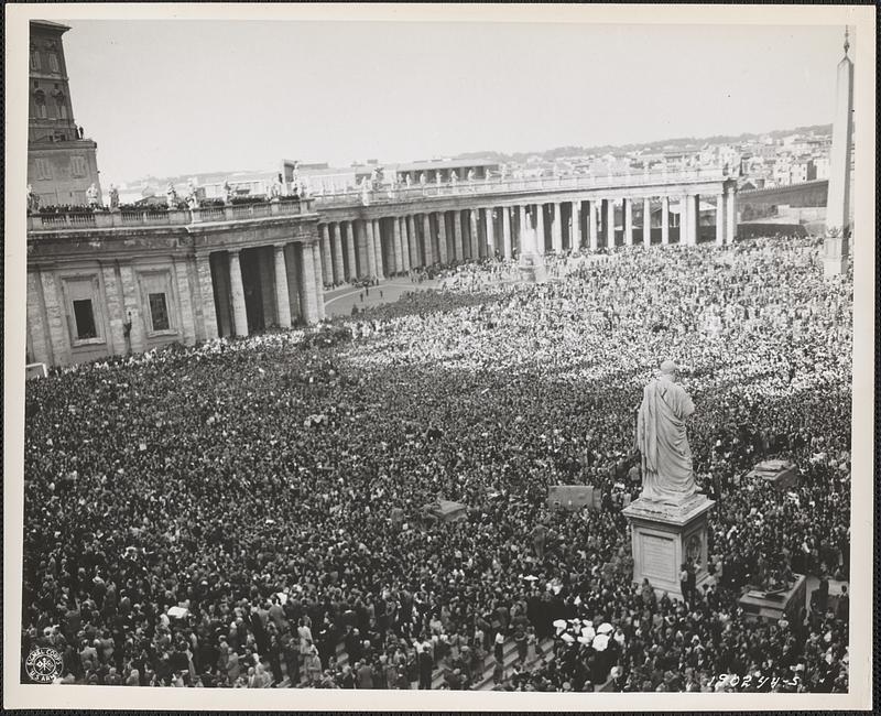 Pius Xii Rome Pope Pius XII speaks to the people of Rome the day after its occupation ...